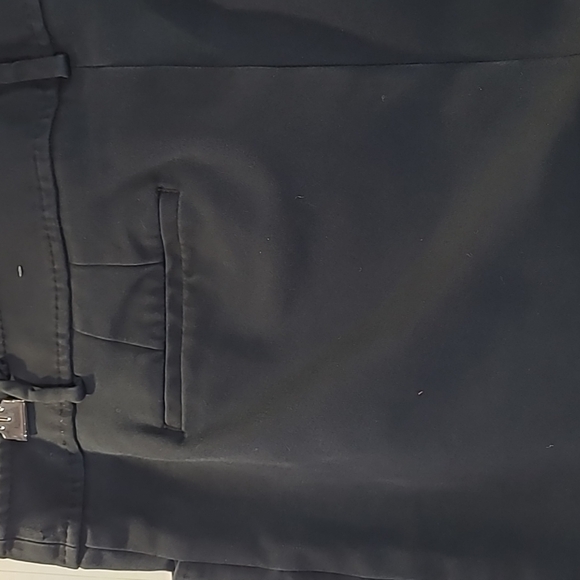 Talbots SZ 16 Hampshire Pants Ankle Flat Front Relaxed Fit Slacks Black - Picture 5 of 11